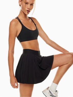 TNA Black Tennis Pleated Skort Size S